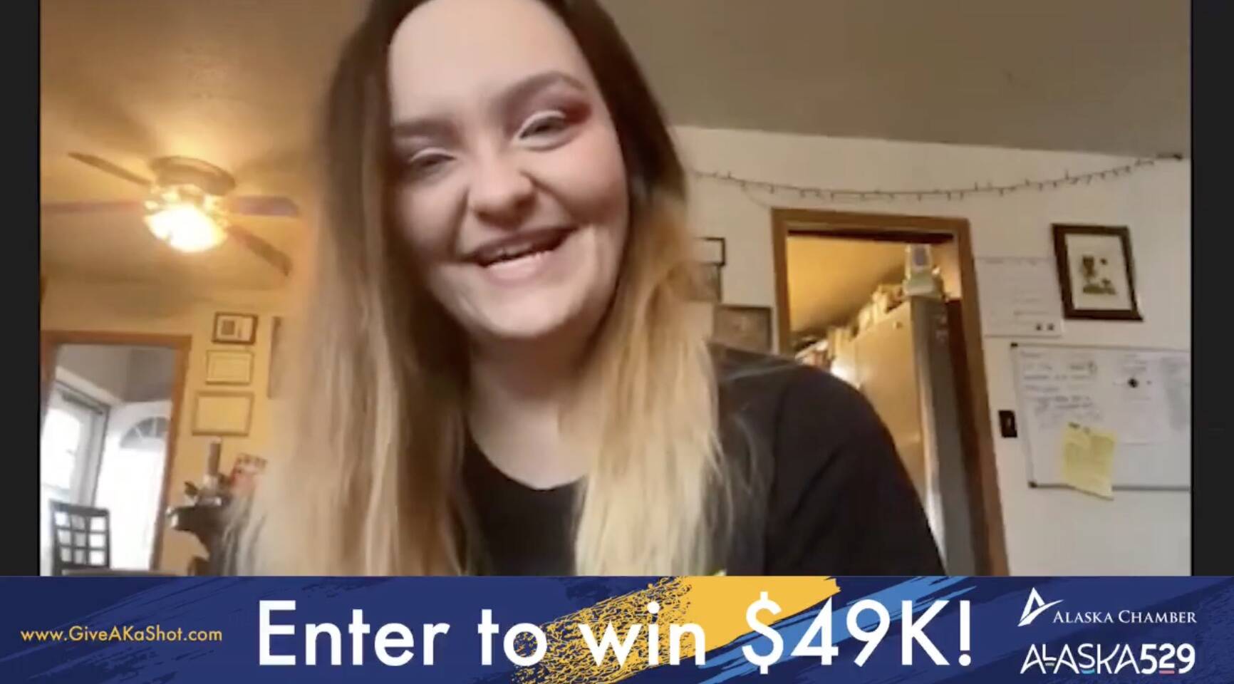 Amber Groff of Anchorage won the adult $49,000 cash prize for week seven of the COVID-19 vaccine incentive program “Give AK Shot.” (Photo provided)