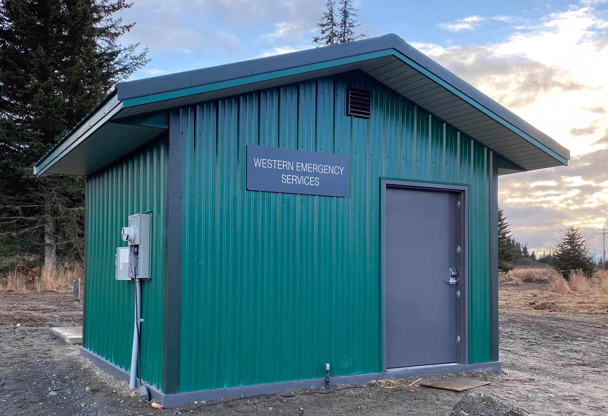 The new Western Emergency Services water fill station in Happy Valley will provide an additional 20,000 gallons of water for fire suppression. The station is located at Resch Avenue and Sterling Highway. (Photo from Western Emergency Services Facebook)