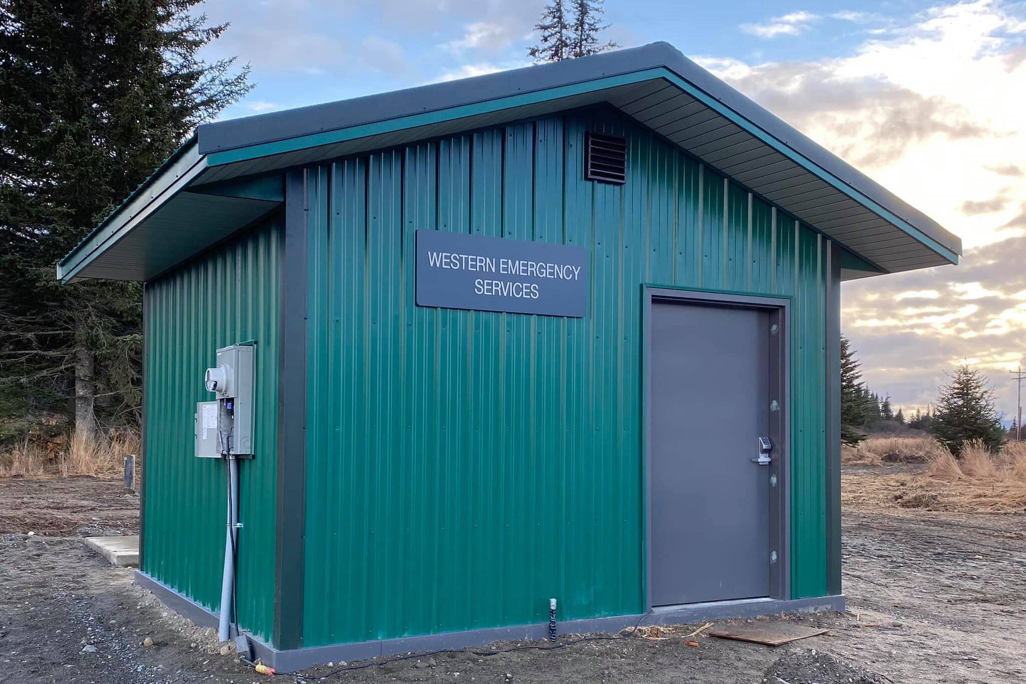 The new Western Emergency Services water fill station in Happy Valley will provide an additional 20,000 gallons of water for fire suppression. The station is located at Resch Avenue and Sterling Highway. (Photo from Western Emergency Services Facebook)