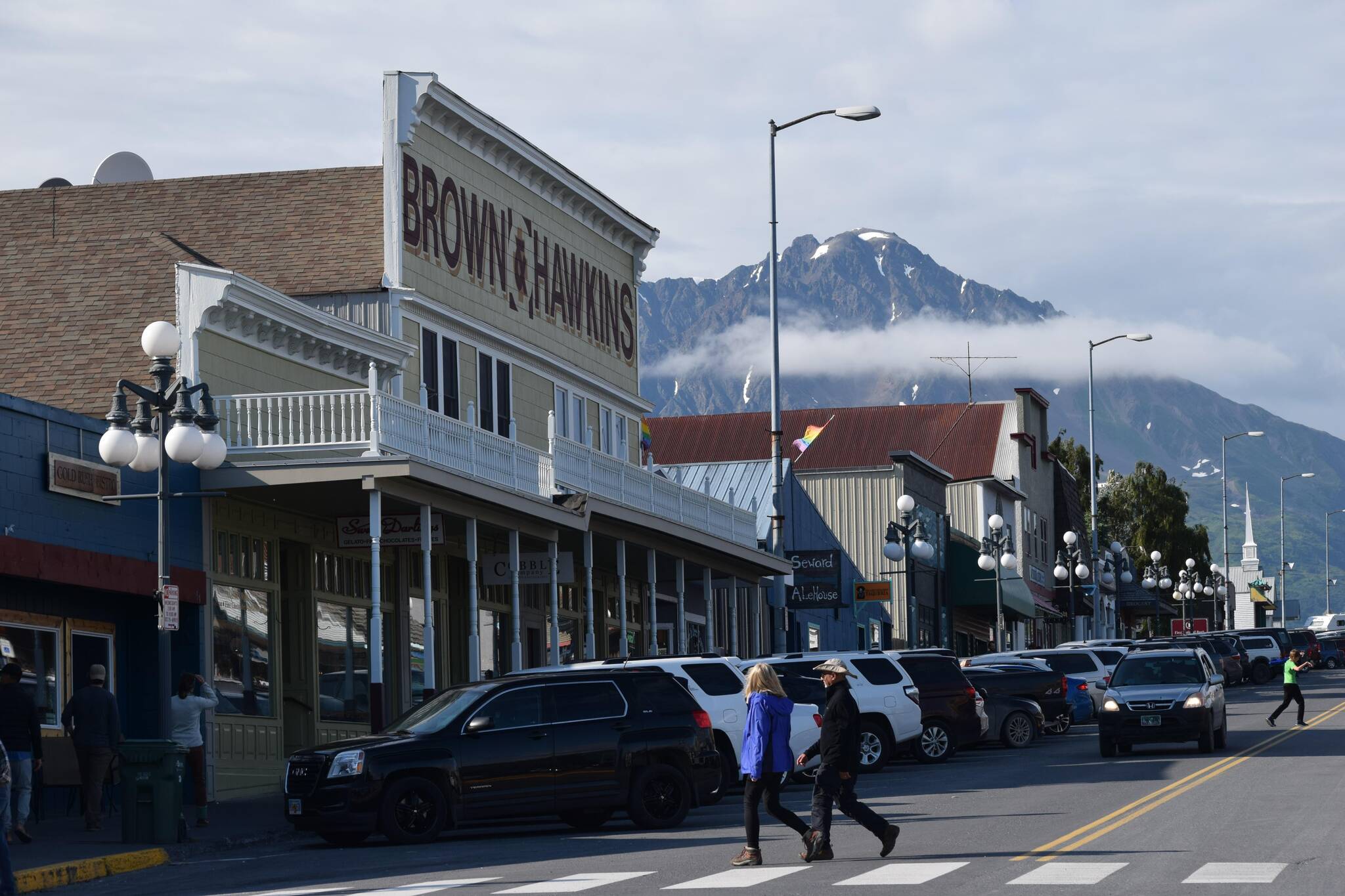 Downtown Seward, Alaska is seen on Saturday, July 24, 2021. (Camille Botello / Peninsula Clarion)