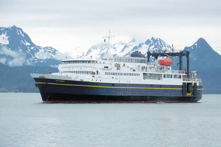 (Ben Hohenstatt / Juneau Empire)
The M/V Tustumena comes into Homer after spending the day in Seldovia in 2010. (Homer News File)