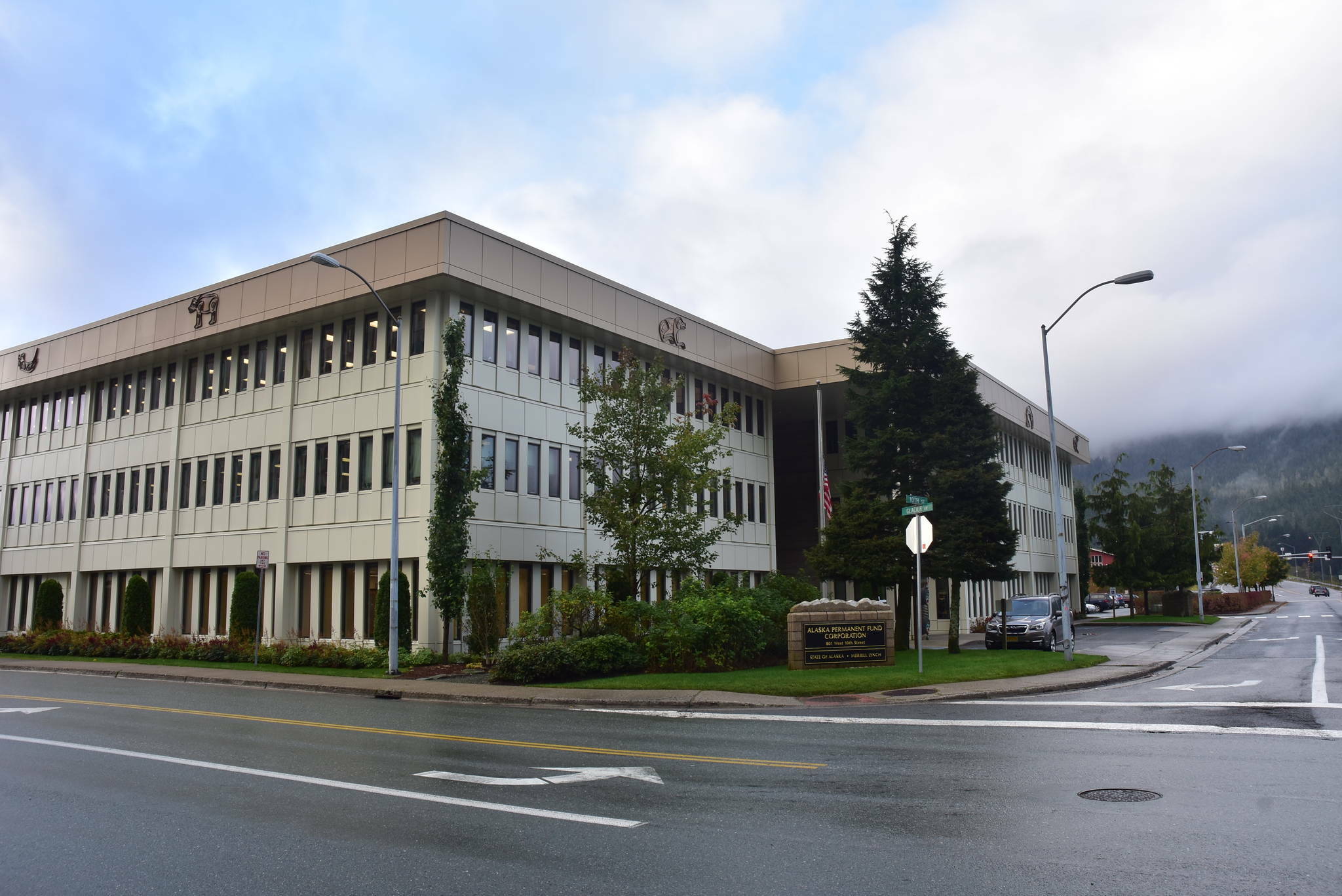 The Alaska Permanent Fund Corporation building in Juneau, Alaska, in October 2020. (Peter Segall / Juneau Empire file)