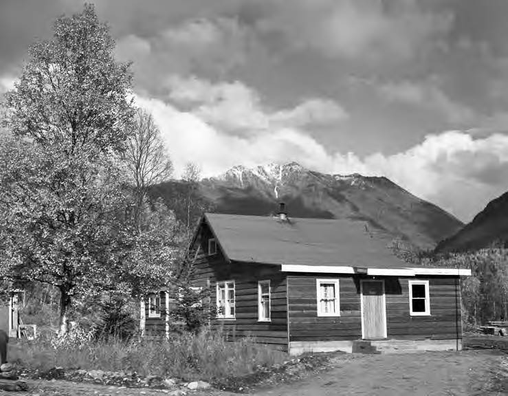 Photo from the Moose Pass Public Library online archive
The main building at Wolf Trail Lodge, near Moose Pass, had a brief history in the 1950s. Part of that history included the last stand of fugitives Chester L. Oughton and Frank C. Oliver.