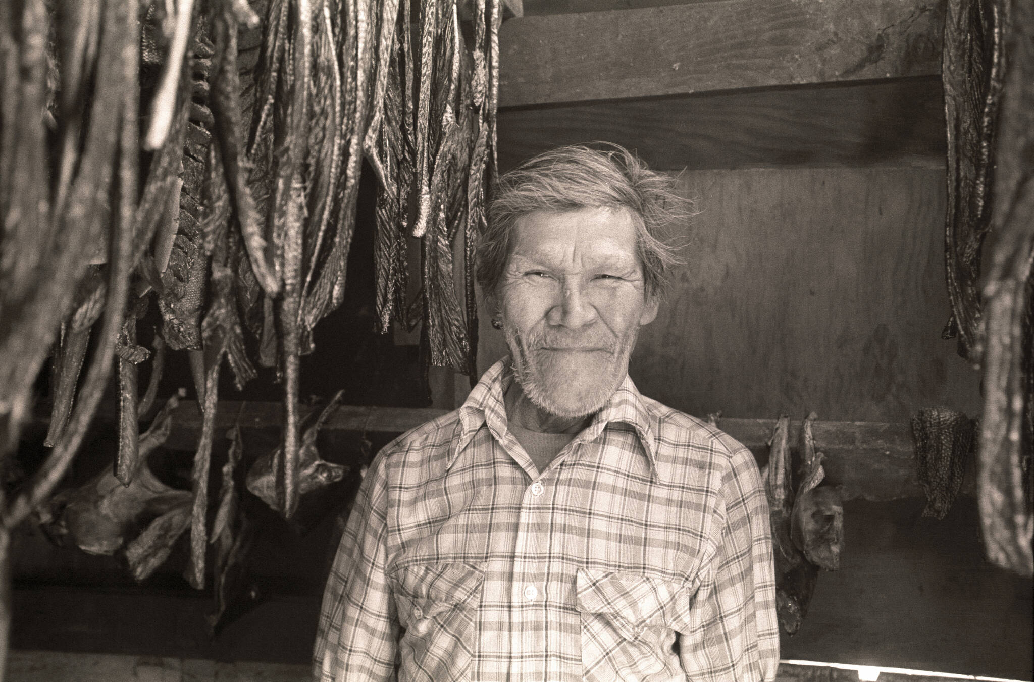 A photo by Lisa Williams of Peter Anahanok Sr., part of her show at the Pratt Museum & Park in Homer, Alaska. (Photo provided/Pratt Museum & Park))