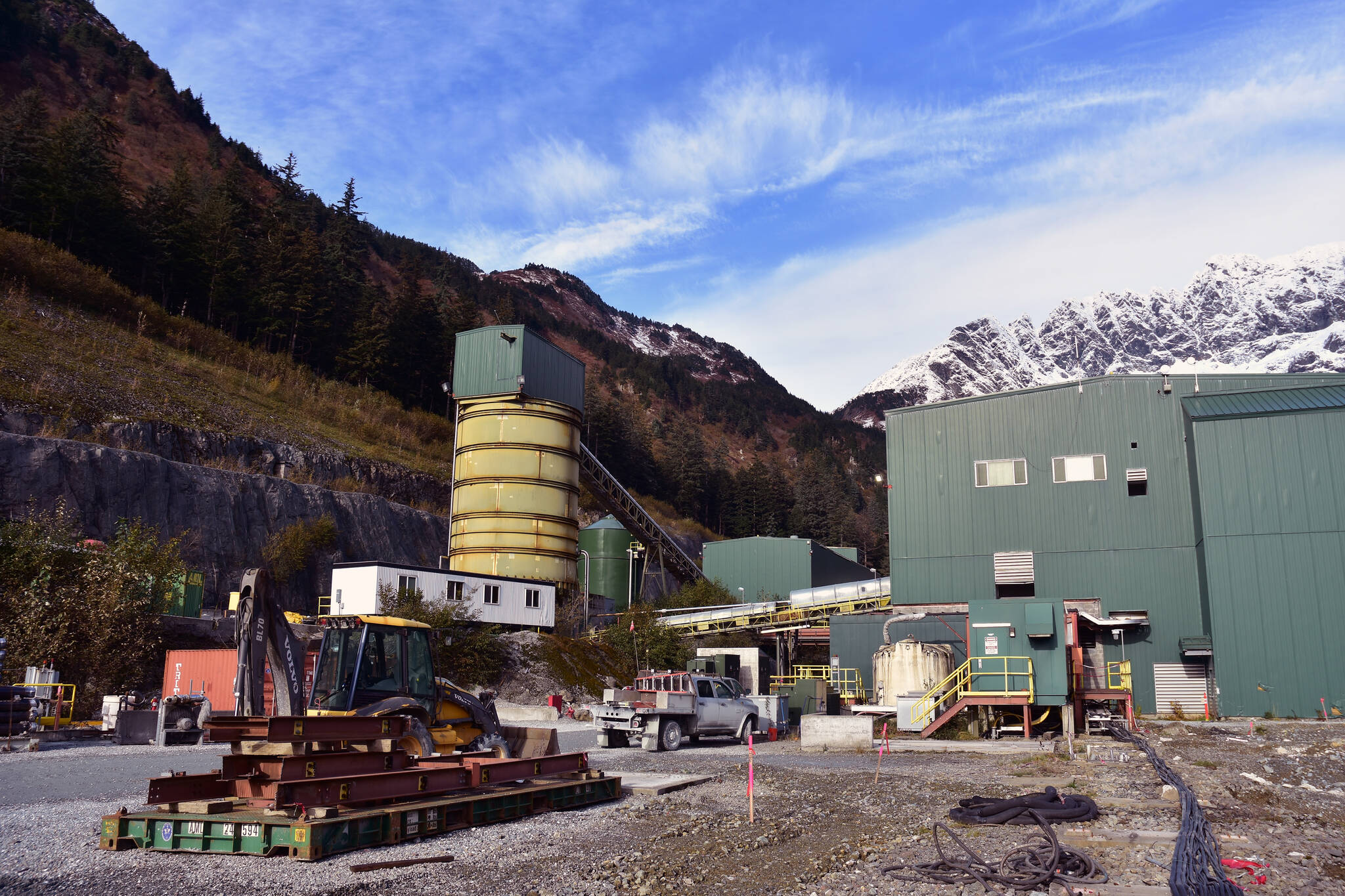 Peter Segall / Juneau Empire file
This file photo shows the mill facility at the Kensington Gold Mine on Oct. 14, 2019. A new study from the Institute of Social and Economic Research at the University of Alaska Anchorage tries to imagine what the state’s mining industry could look like in 20 years.