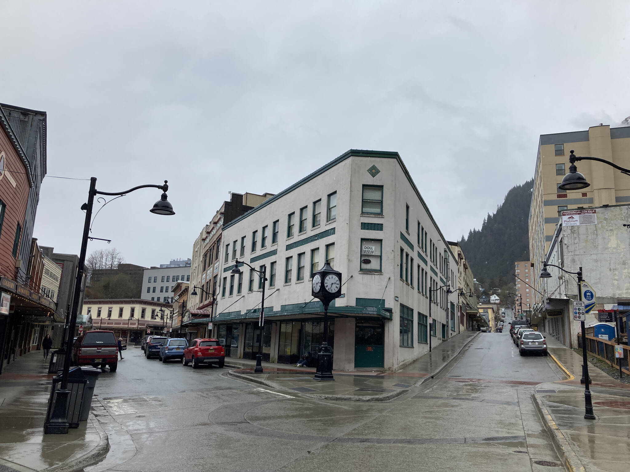 Downtown Juneau, Alaska, is seen on Saturday, April 23, 2022. (Camille Botello/Peninsula Clarion)