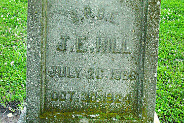 A headstone for J.E. Hill is photographhed in Anchorage, Alaska. (Findagrave.com)