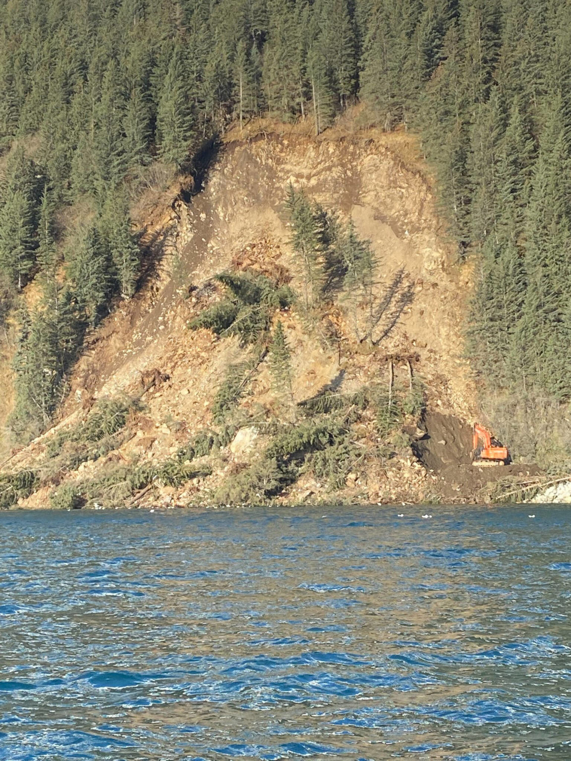 Cleanup underway for 300footwide Seward landslide Peninsula Clarion