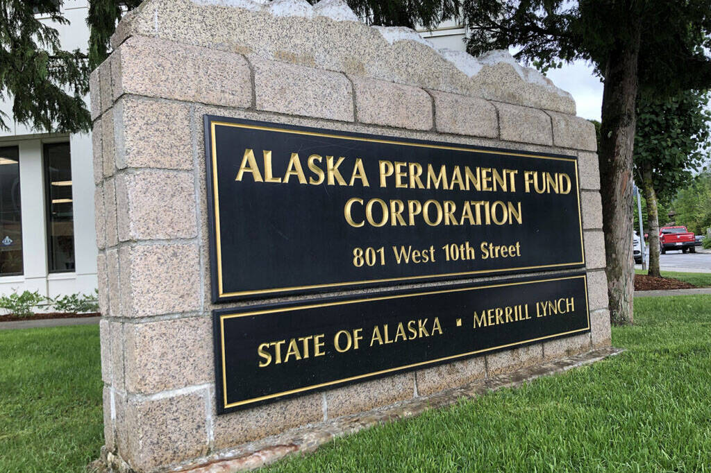 The offices of the Alaska Permanent Fund Corp. are seen Monday, June 6, 2022, in Juneau, Alaska. (Photo and caption by James Brooks/Alaska Beacon)