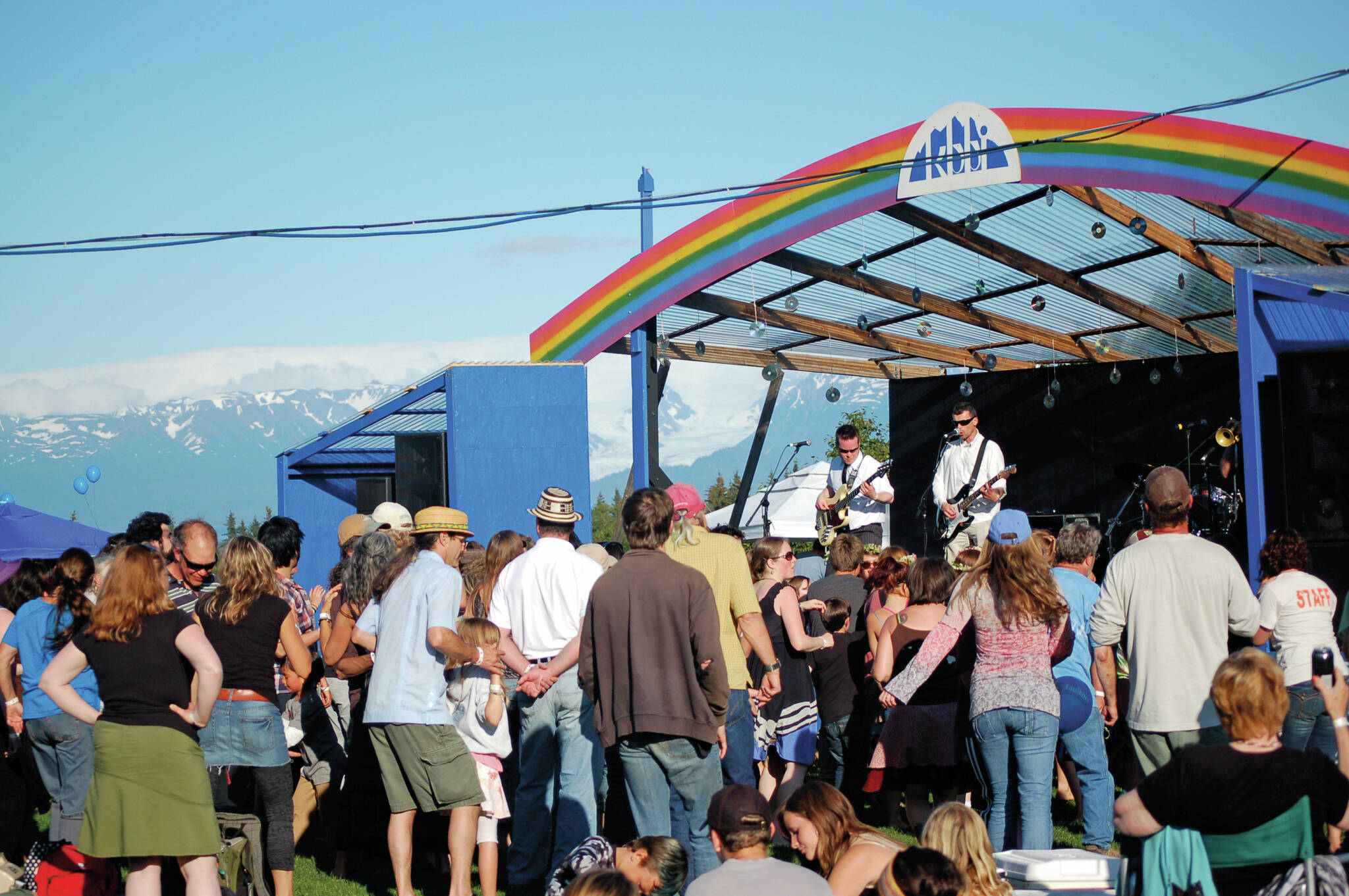 File photo by Michael Armstrong/Homer News
Music lovers dance to Nervis Rex at the KBBI Concert on the Lawn on July 28, 2012, at Karen Hornaday Park in Homer.