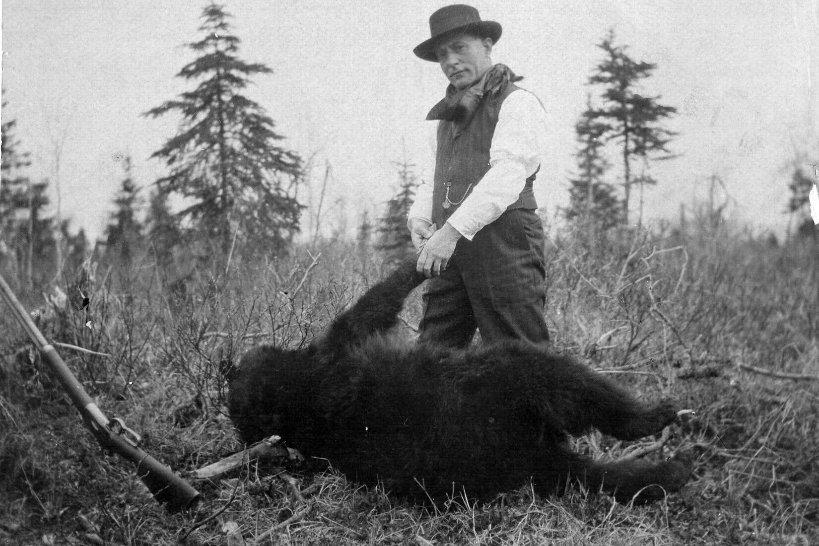 Frenchy Vian, who posed for many photographs of himself, was acknowledged as a skilled hunter. (Photo courtesy of the Viani Family Collection)