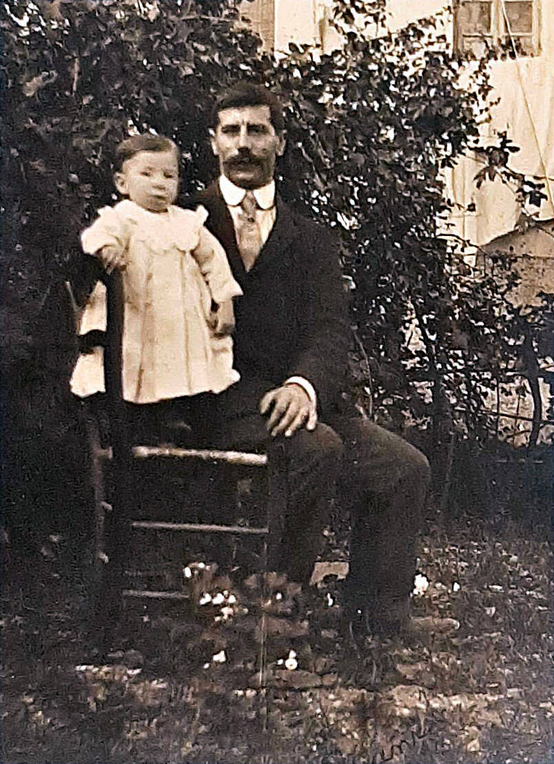 Luigi Viani was another of Frenchy’s brothers to live in the United States. Here, he poses with his son, Cecchin. (Photo courtesy of the Viani Family Collection)