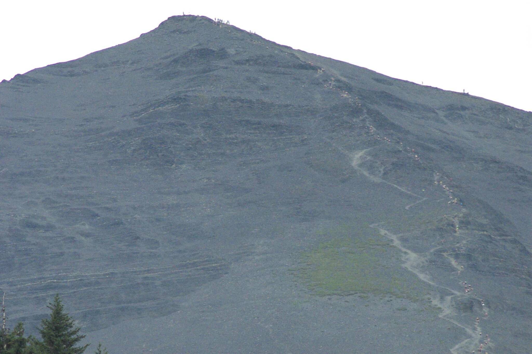 Mount Marathon, seen July 4, 2022, in Seward, Alaska. (Photo by Jeff Helminiak/Peninsula Clarion)