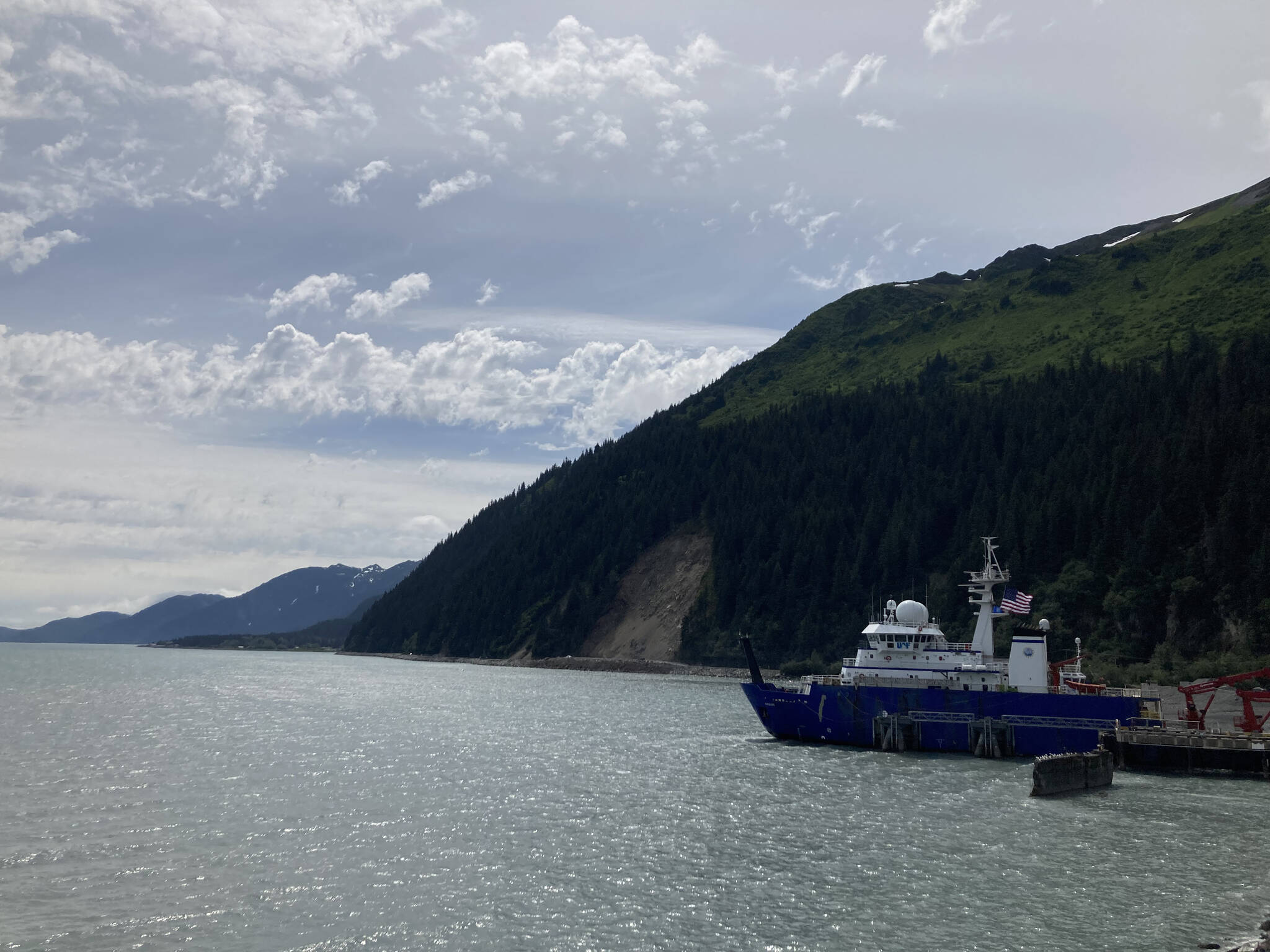 Bear Mountain is seen in Seward, Alaska, on Sunday, July 2, 2022. (Camille Botello/Peninsula Clarion)