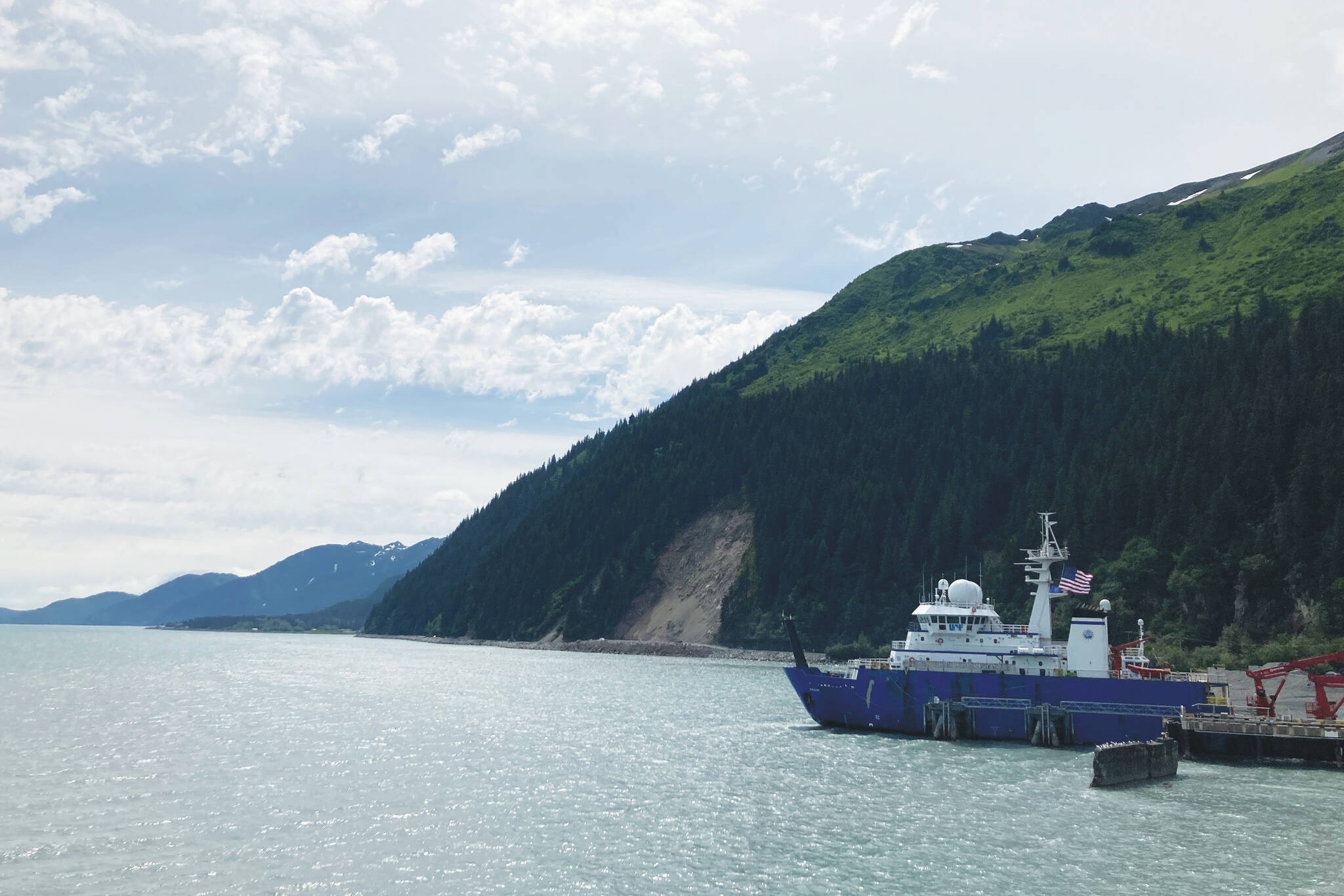 Bear Mountain is seen in Seward, Alaska, on Sunday, July 2, 2022. (Camille Botello/Peninsula Clarion)