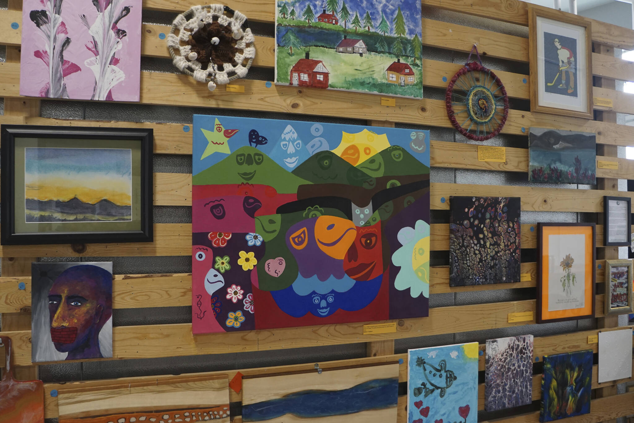 The Disability Pride Month art show, as seen on Friday, July 1, 2022, at Grace Ridge Brewing in Homer, Alaska. (Photo by Michael Armstrong/Homer News)
