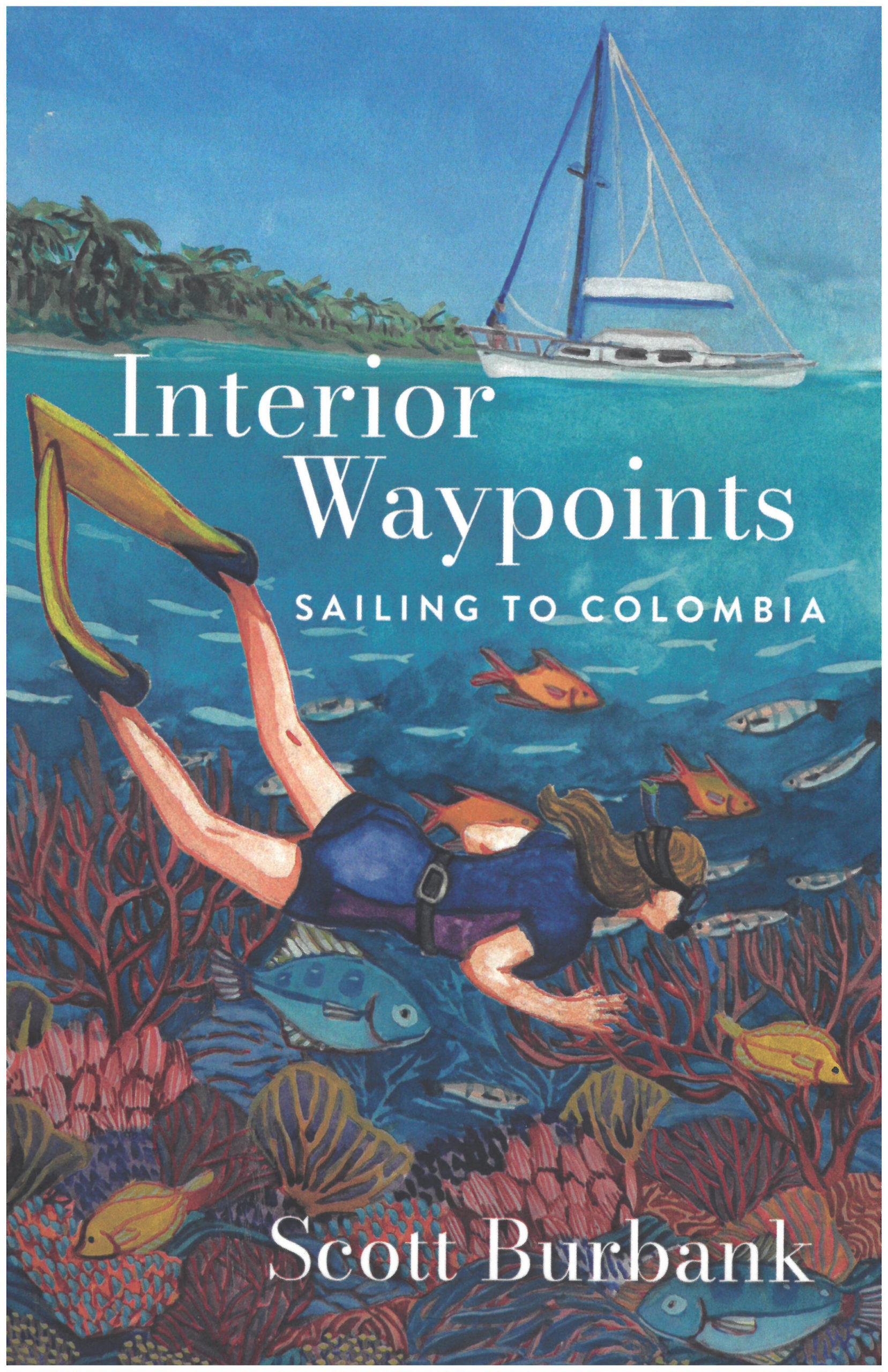 Homer artist Oceana Wills illustrated the cover of Scott Burbank’s “Interior Waypoints: Sailing to Colombia.”