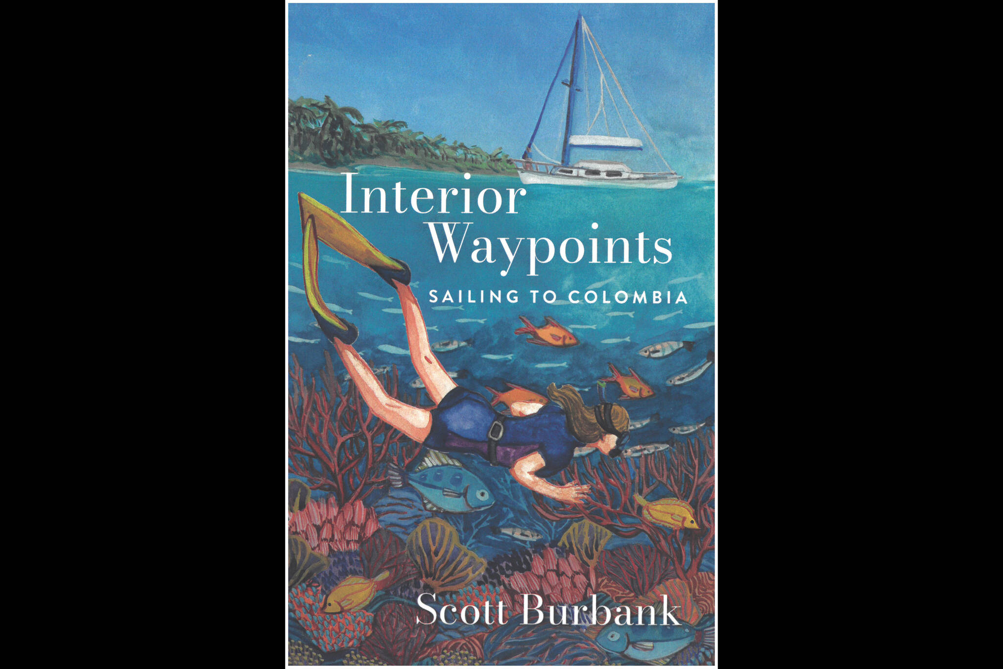 Homer artist Oceana Wills illustrated the cover of Scott Burbank's "Interior Waypoints: Sailing to Colombia."