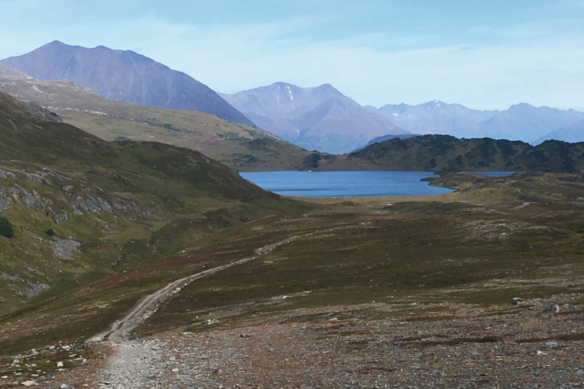 The Lost Lake Trail just outside of Seward, Alaska, on Sept. 12, 2018. (Photo by Jeff Helminiak/Peninsula Clarion)