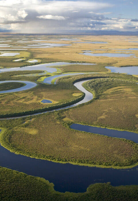 Wetlands in the Selawik Refuge that were mapped in the USFWS National Wetlands Inventory. (Photo by USFWS)