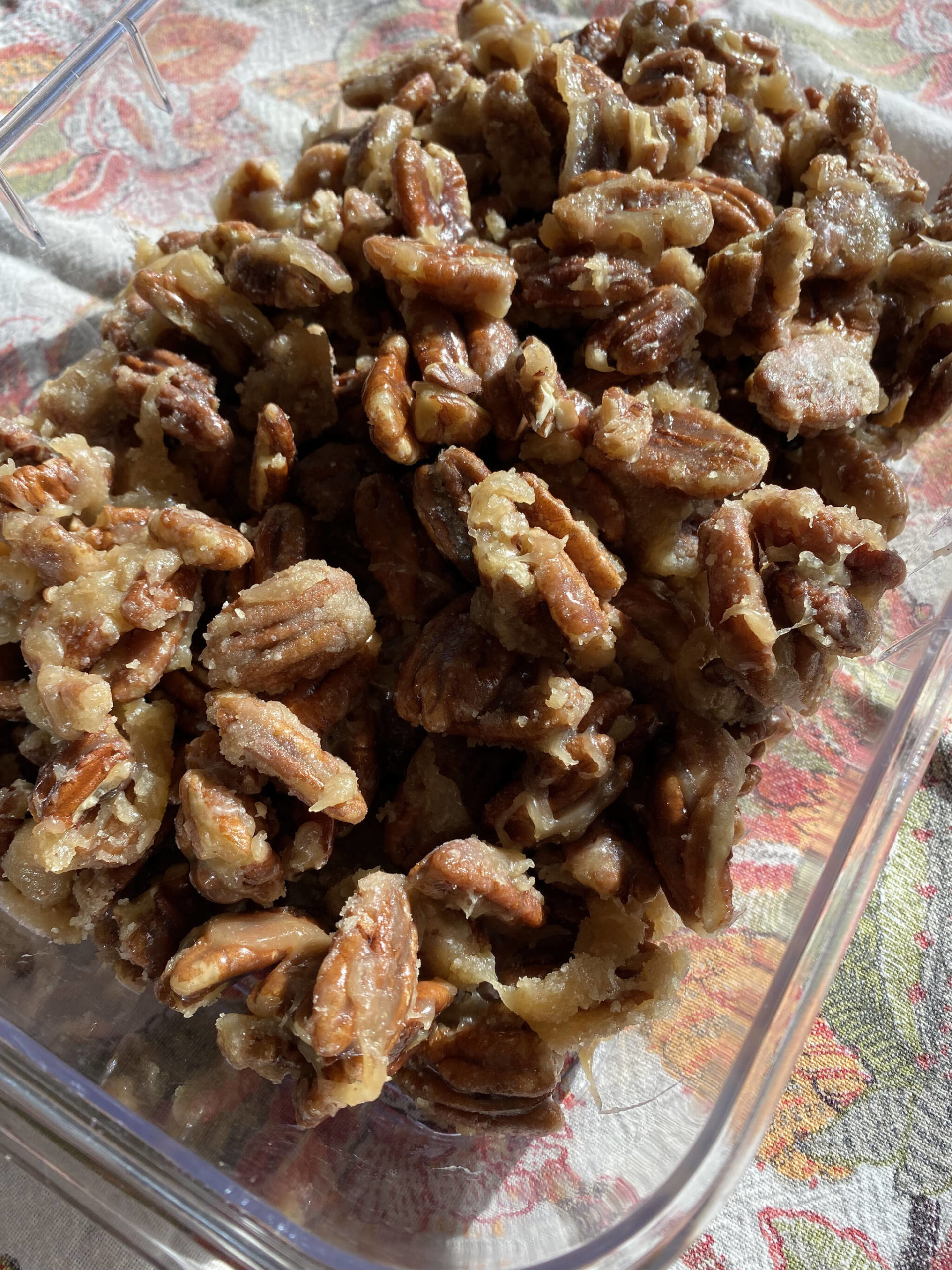 Candy pecans make a sweet snack to enjoy on excursions. (Photo by Tressa Dale/Peninsula Clarion)