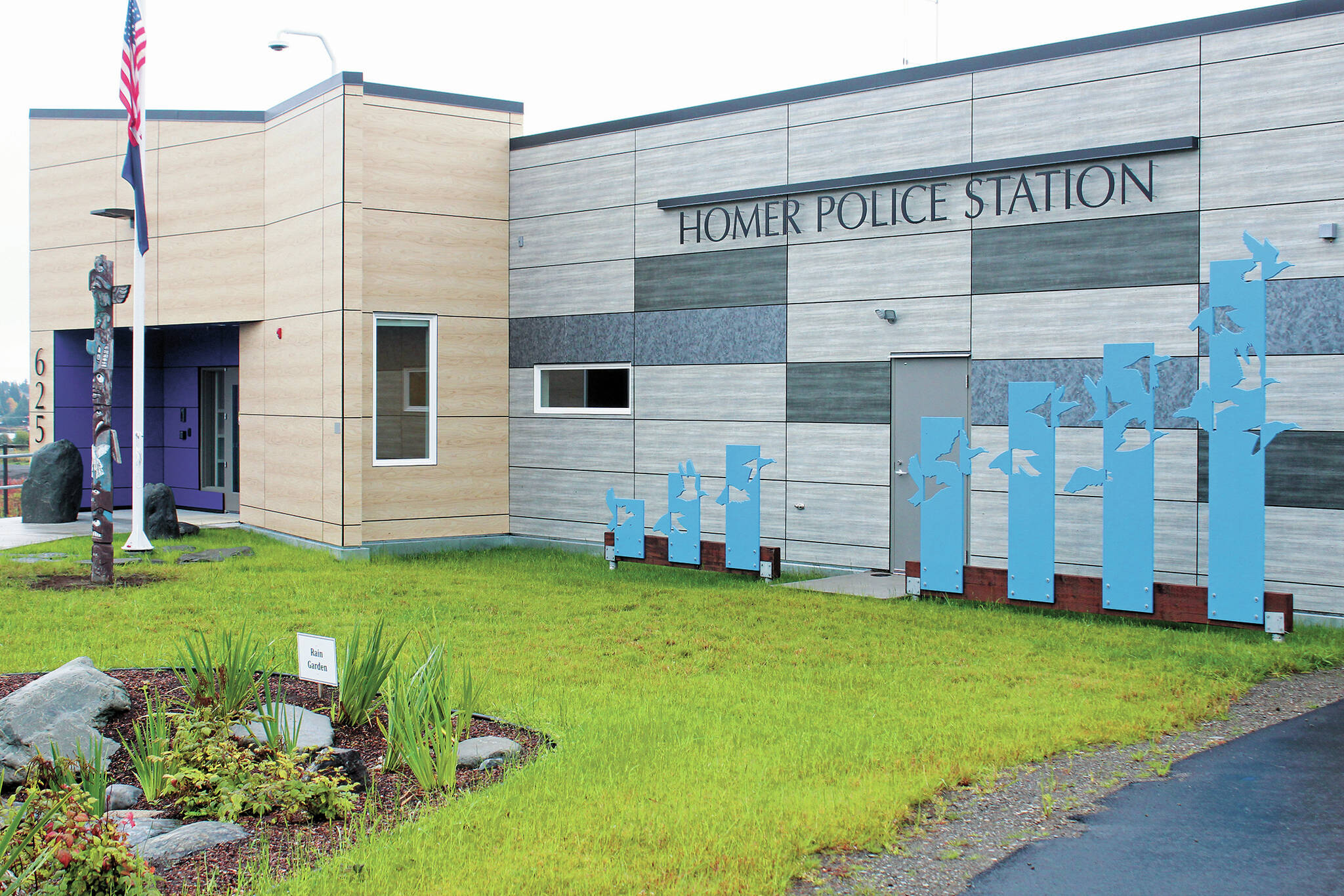 The Homer Police Station, as seen Thursday, Sept. 24, 2020, in Homer, Alaska. (Photo by Megan Pacer/Homer News file)