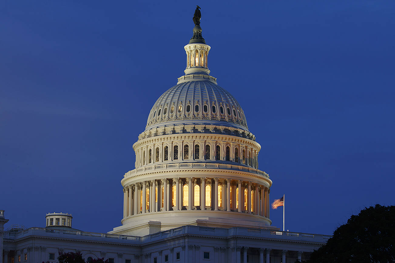 This July 16, 2019, file photo shows the Capitol Dome in Washington. (AP Photo/Carolyn Kaster, File)