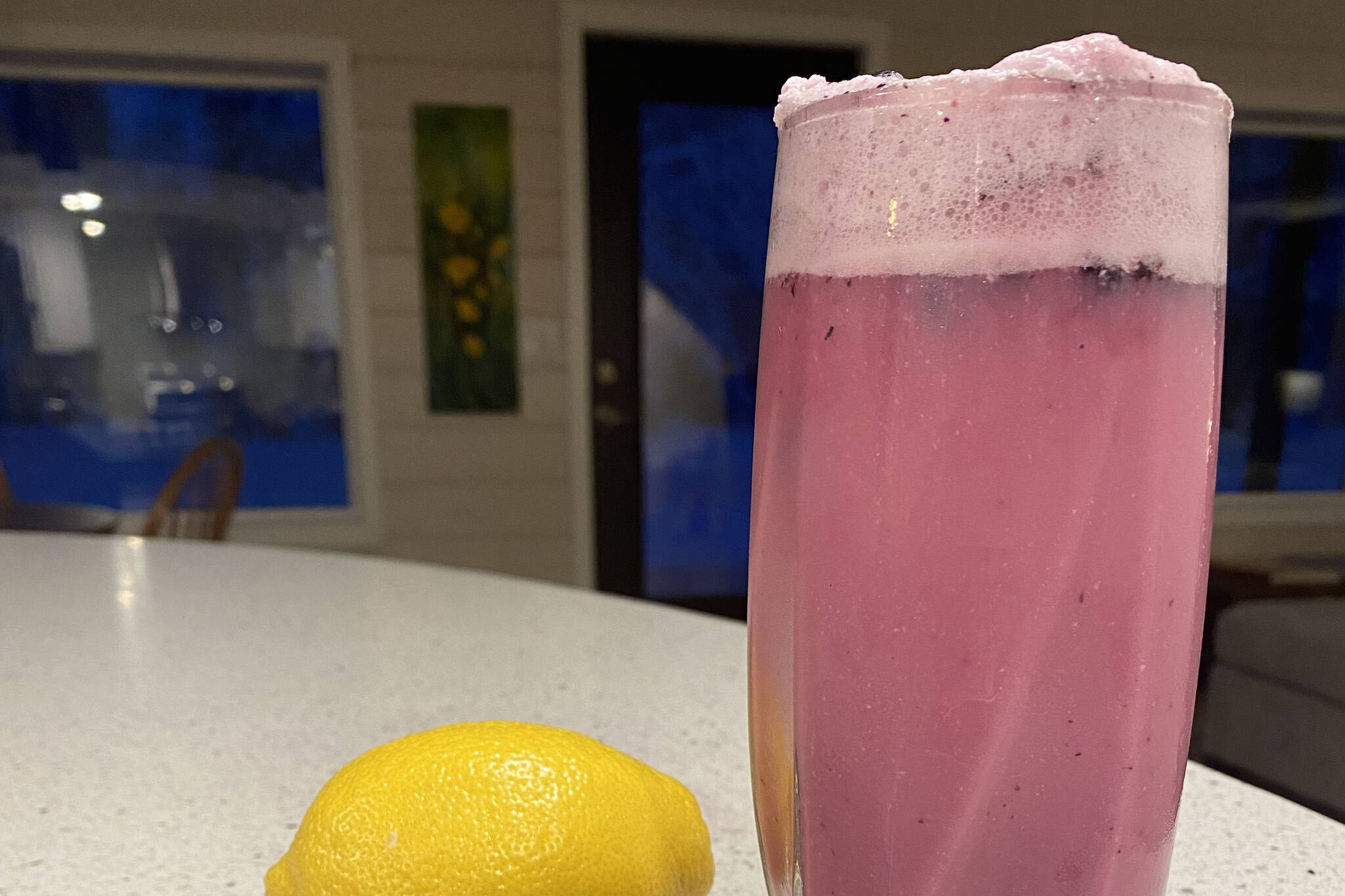 Blueberries and lemonade can be combined to create a base for a number of drinks. (Photo by Tressa Dale/Peninsula Clarion)