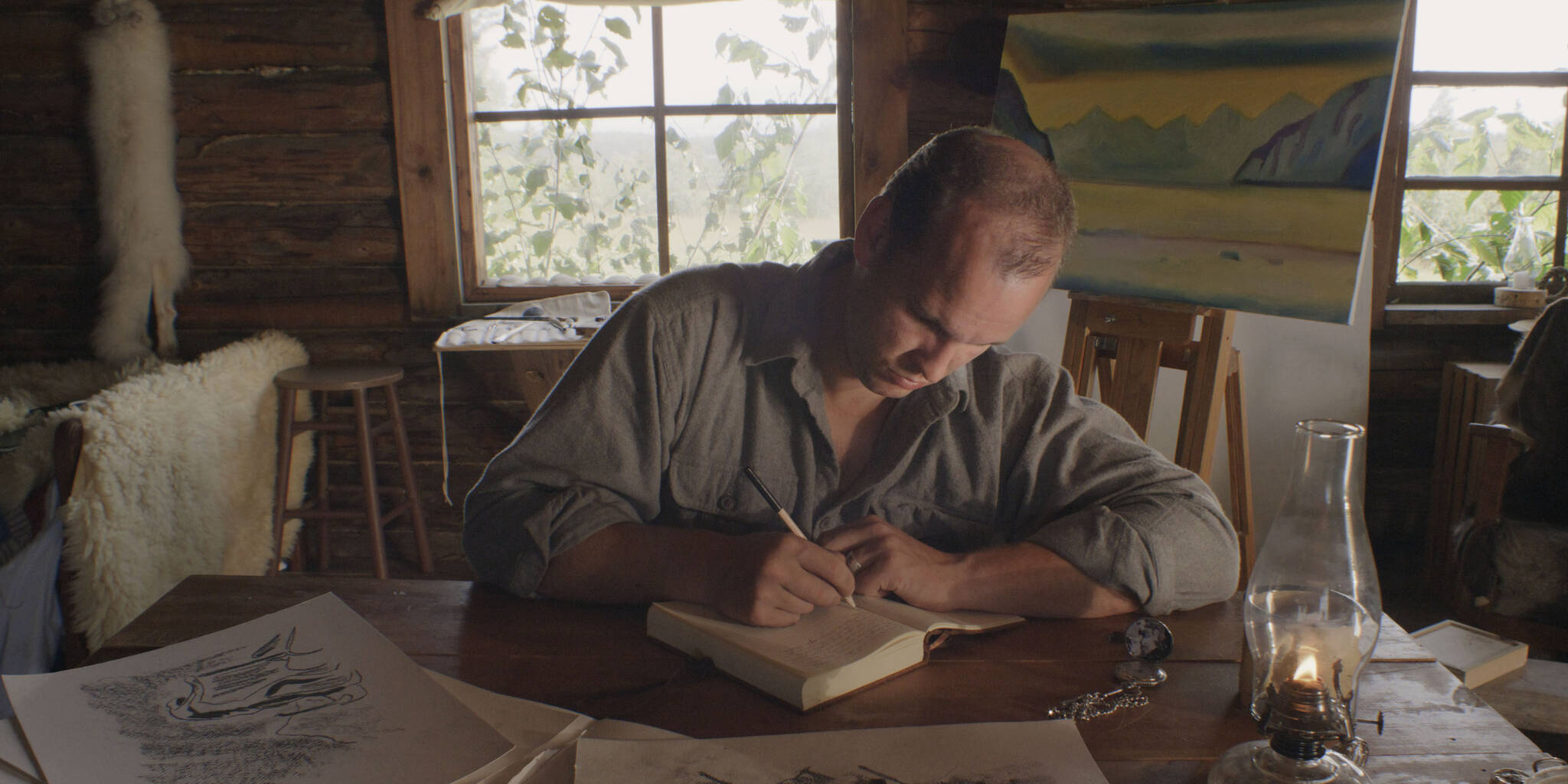 Bradford James Jackson portrays Rockwell Kent in “A Dreamer’s Search.” (Photo courtesy Eric Downs/Downstream Films)