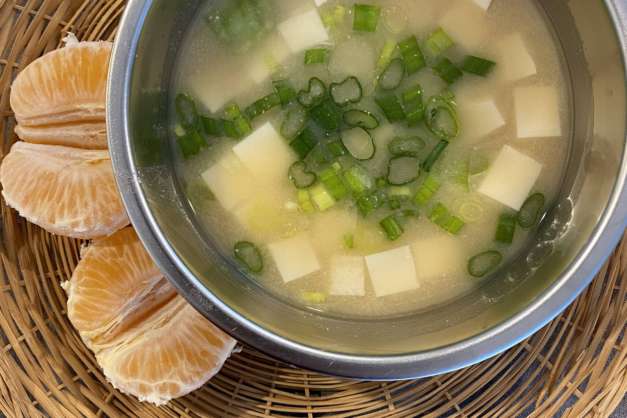 Ultra-fast, protein-packed miso soup is a mild and comforting broth for sick days. (Photo by Tressa Dale/Peninsula Clarion)