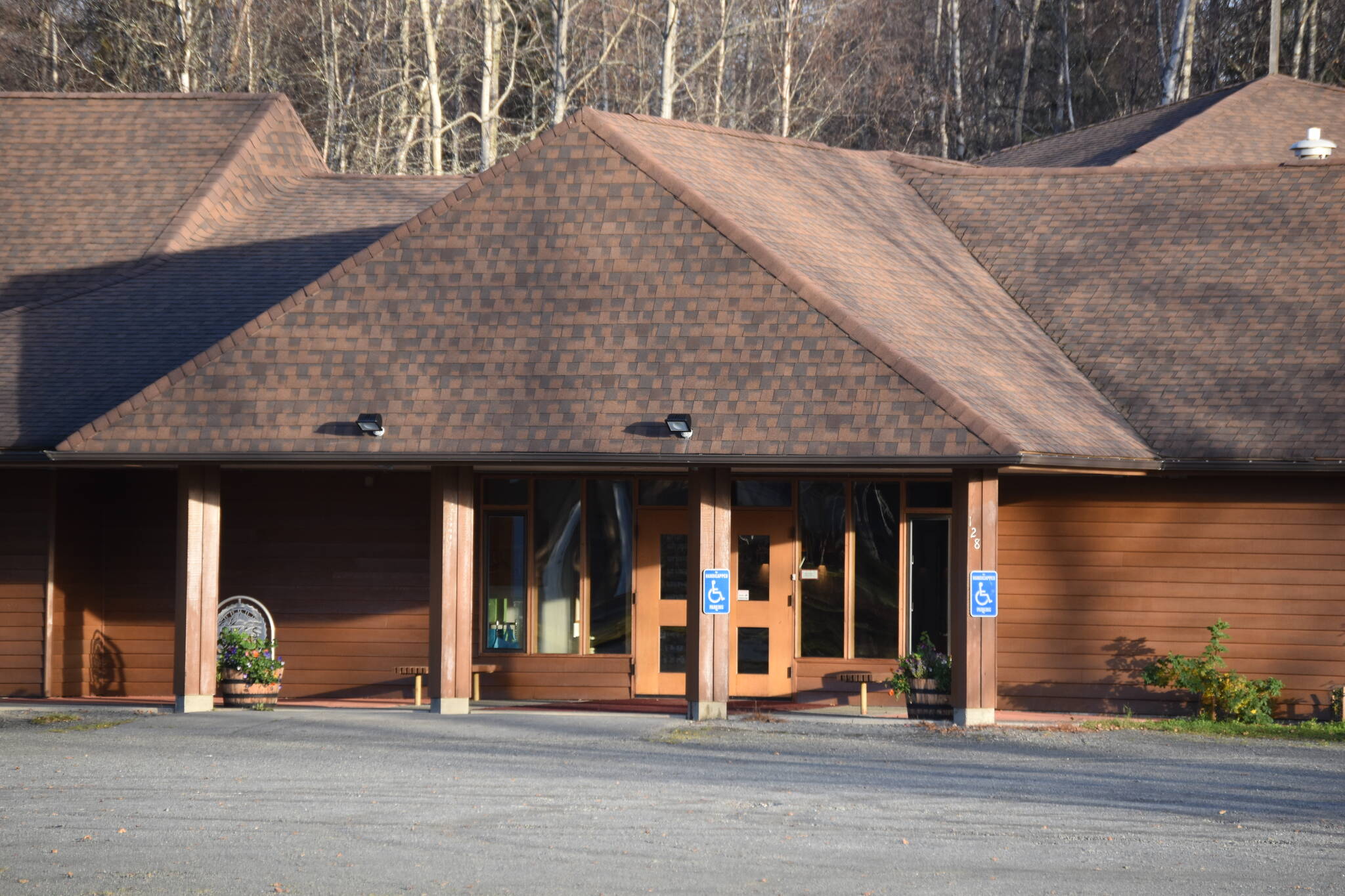 The Christ Lutheran Church is seen on Wednesday, Oct. 12, 2022, in Soldotna, Alaska. (Jake Dye/Peninsula Clarion)