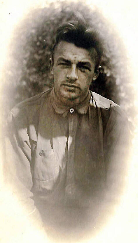 Murder suspect William Dempsey is pictured shortly after he was captured on the outskirts of Seward in early September 1919. (Photo courtesy of the University of Alaska Fairbanks archives)