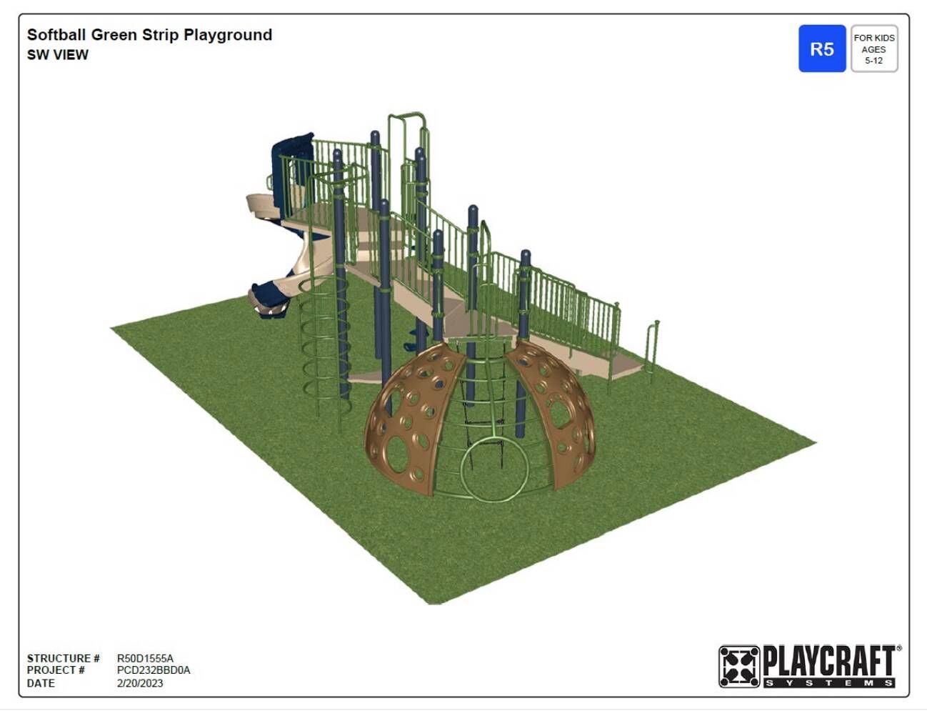 Rendering of planned playground structure. (Image via City of Kenai)