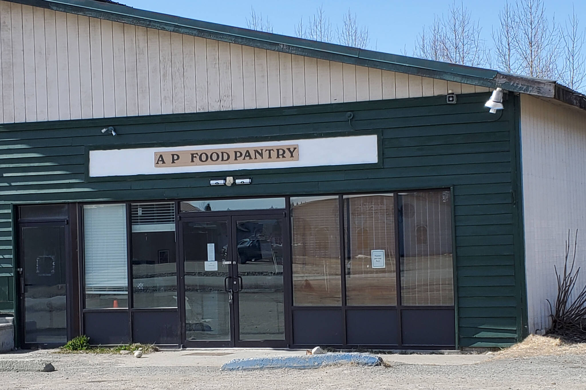 The Anchor Point Food Pantry, photographed on Saturday, April 22, 2023, is located at 34361 Old Sterling Hwy, Unit A in Anchor Point, Alaska. (Photo by Delcenia Cosman/Homer News)