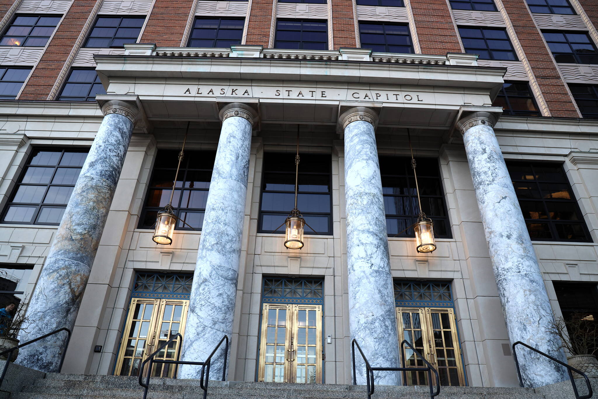 The Alaska Capitol is photographed in January 2023. (Clarise Larson / Juneau Empire file)