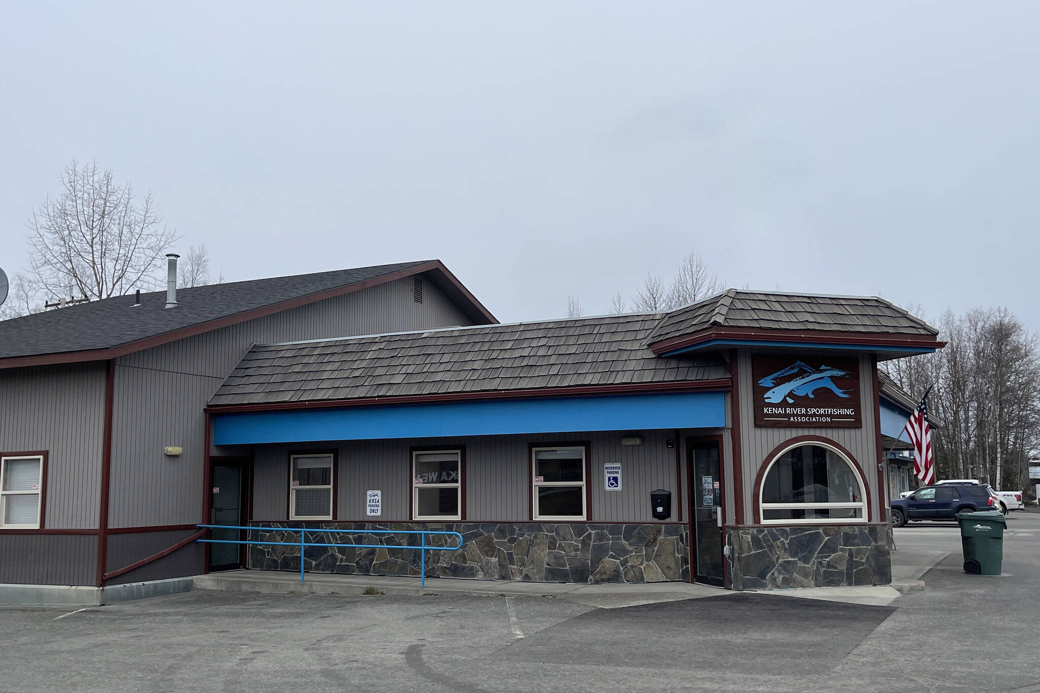 The Kenai River Sportfishing Association offices in Soldotna, Alaska, are seen on Tuesday, May 2, 2023. (Jake Dye/Peninsula Clarion)