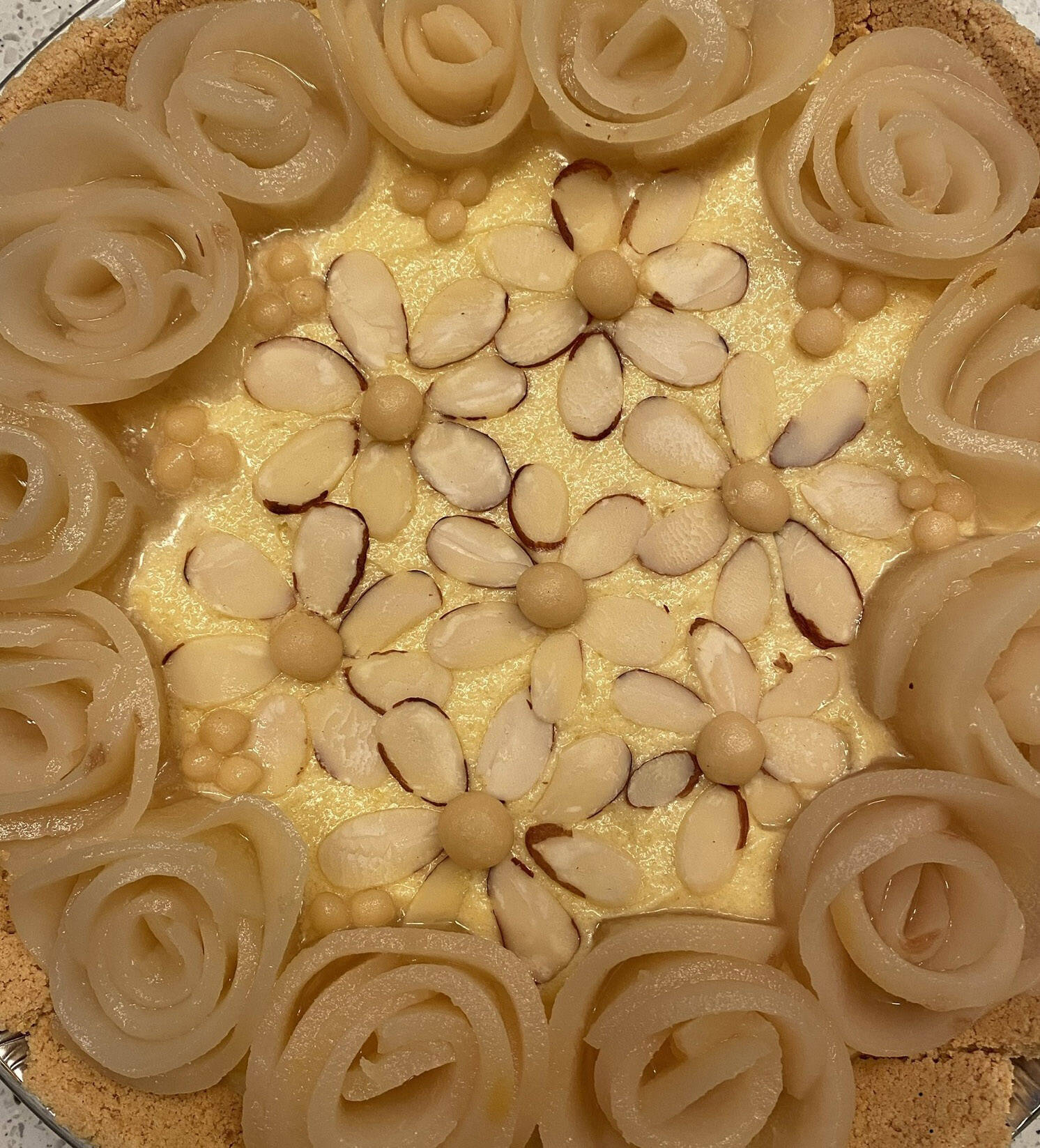 This poached pear frangipane tart takes a little planning and skill, but with patience and vision, you too can create a sweet, almond scented masterpiece. (Photo by Tressa Dale/Peninsula Clarion)