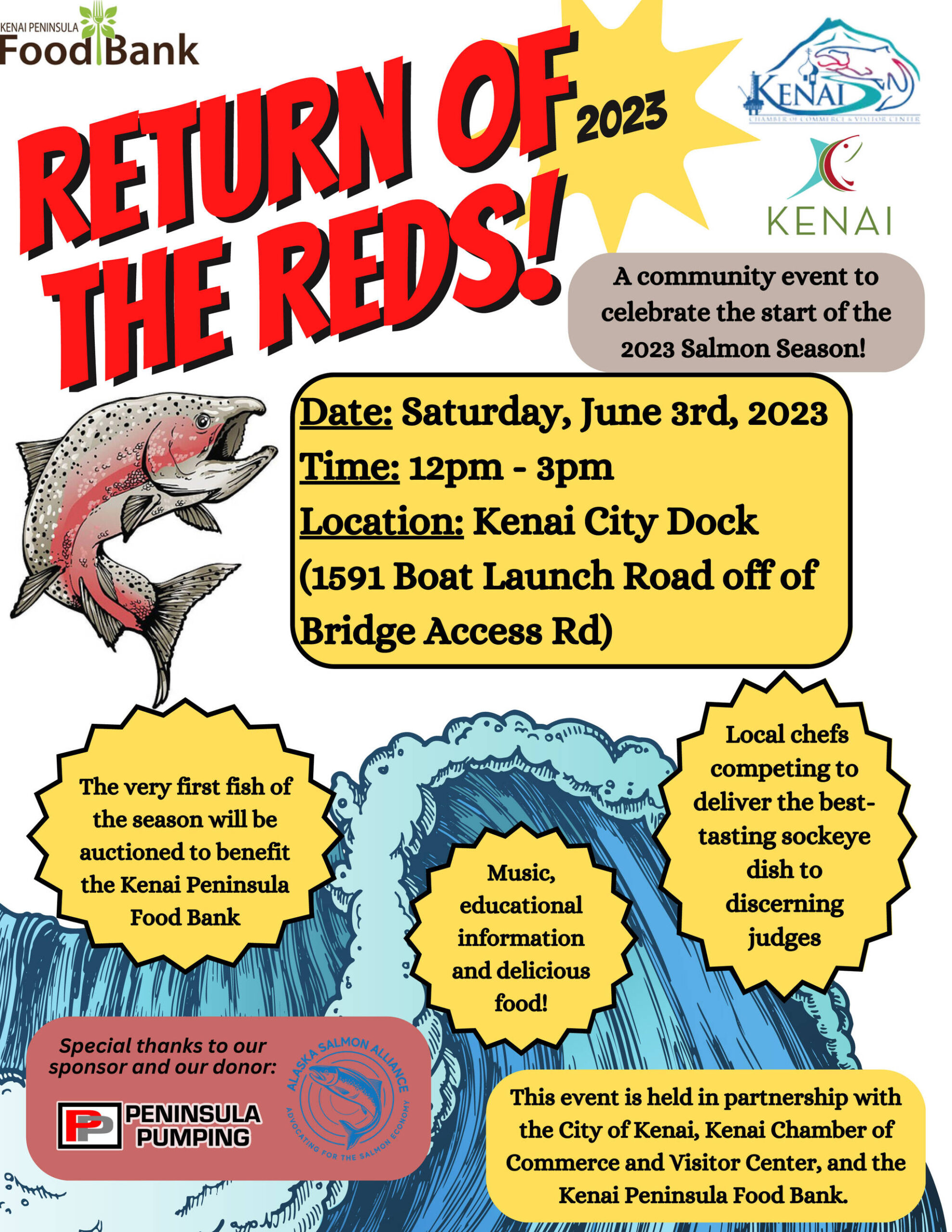 Poster for Return of the Reds. (Photo courtesy Kenai Peninsula Food Bank)