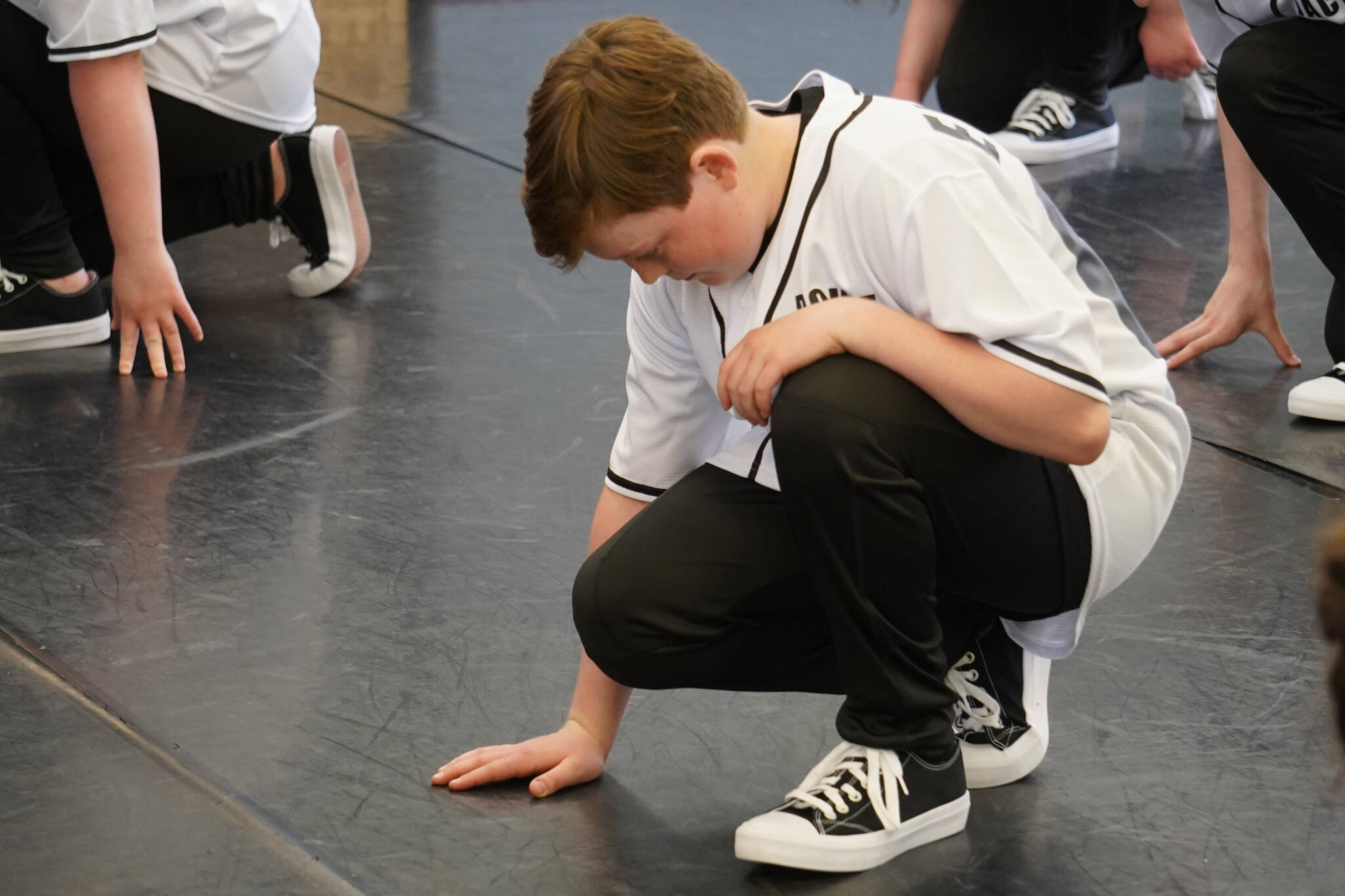 Encore Dance Academy students practice ahead of the 2023 Spring Recital at Encore Dance Academy in Kenai, Alaska, on Tuesday, May 23, 2023. (Jake Dye/Peninsula Clarion)