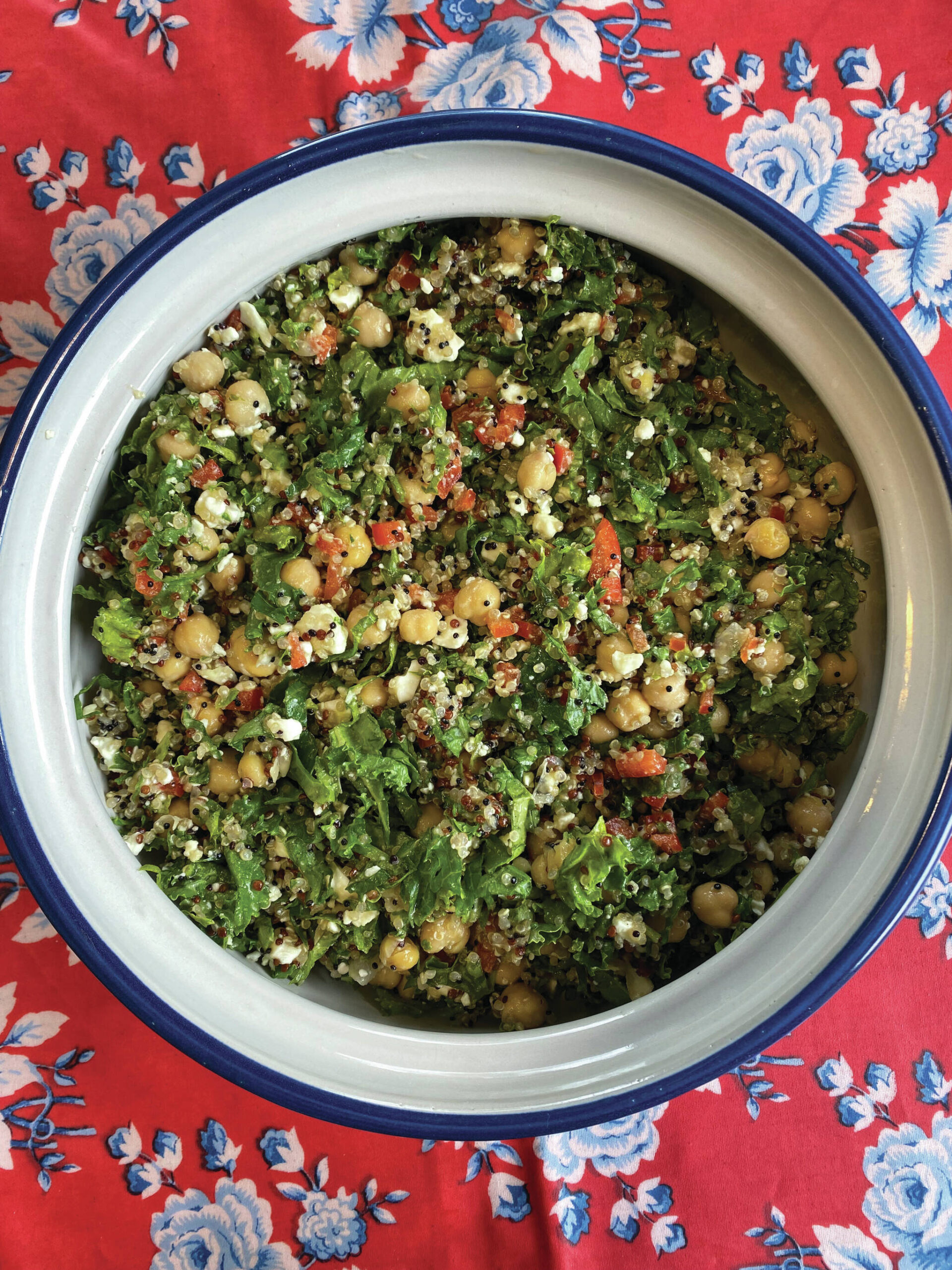 Photo by Tressa Dale/Peninsula Clarion
Quinoa Chickpea Kale Salad is packed with filling protein and great nutrition without being too heavy on the stomach.