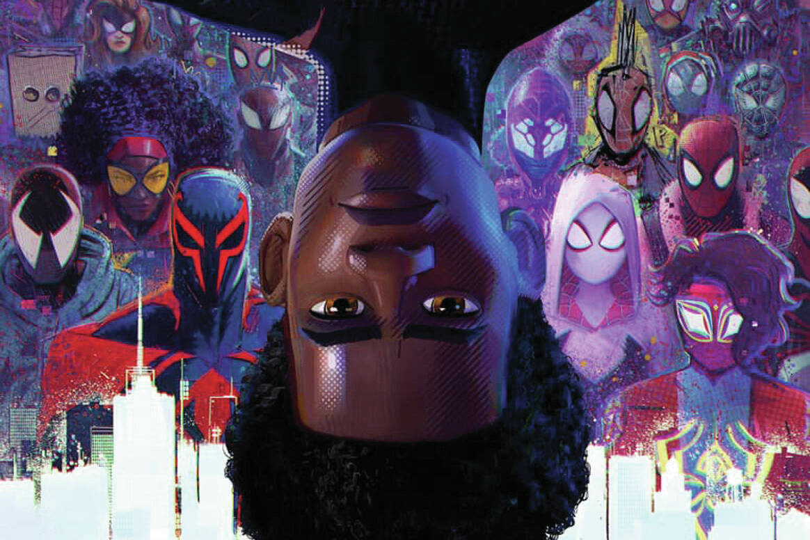 Promotional image courtesy Sony Pictures
Miles Morales, played by Shameik Moore, finds himself opposed by a legion of Spider-People in “Spider-Man: Across the Spider-Verse.”