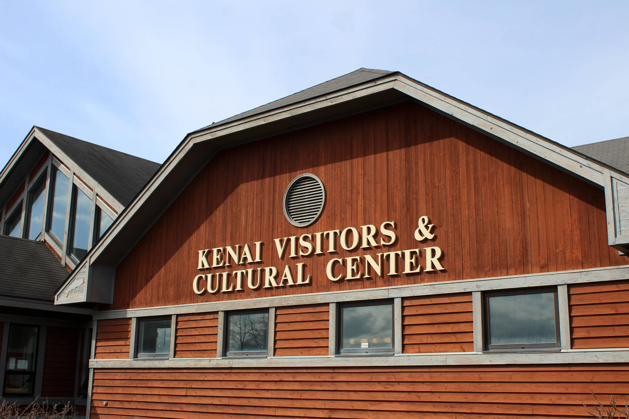 The Kenai Chamber of Commerce and Visitor Center is seen on Wednesday, May 5, 2021, in Kenai, Alaska. (Ashlyn O’Hara/Peninsula Clarion)