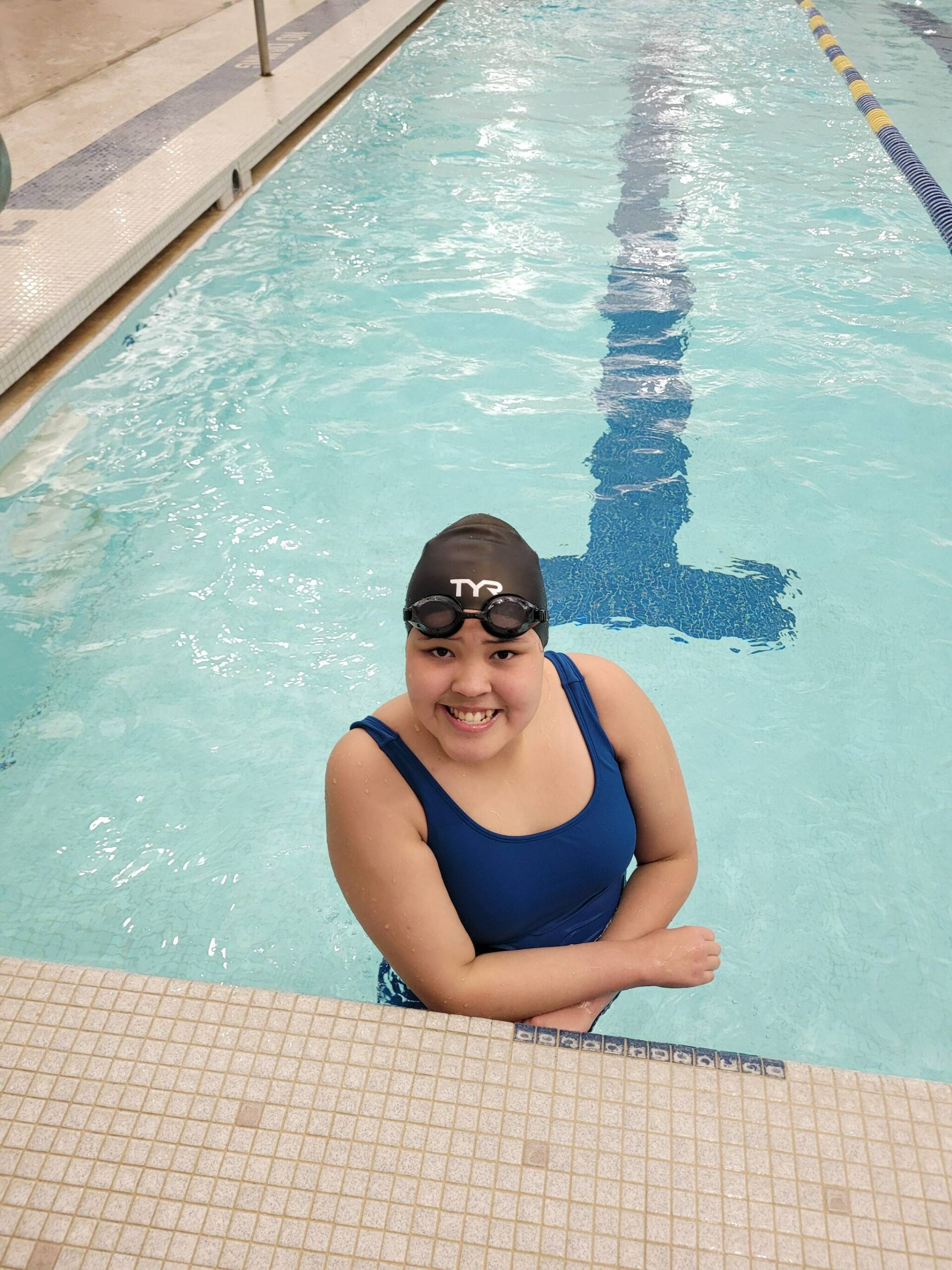 Cece Strongheart smiles while competing at the 2023 Special Olympics Alaska Summer Games at Dimond High School in Anchorage, Alaska. (Photo provided by Special Olympics Alaska Central Peninsula)