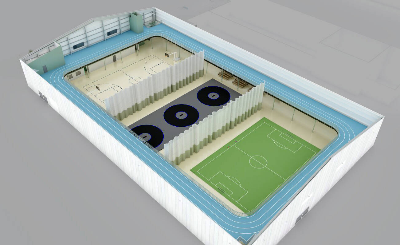 A mock up of the Soldotna Field House. (Photo via City of Soldotna)