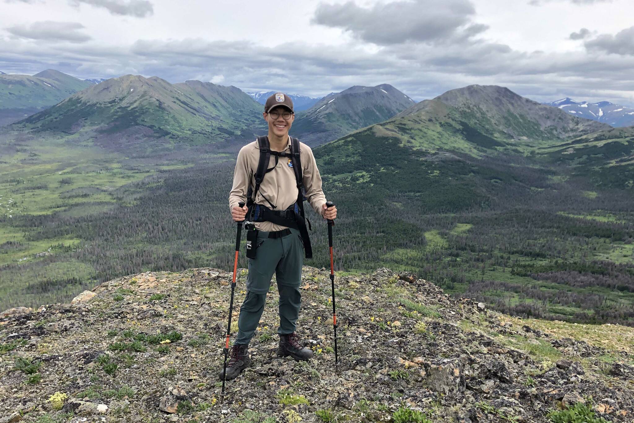 A beautiful stop along Skyline Trail on the way to collect vegetation surveys in the Swan Lake Fire. (Photo by USFWS/Jackie Morton)