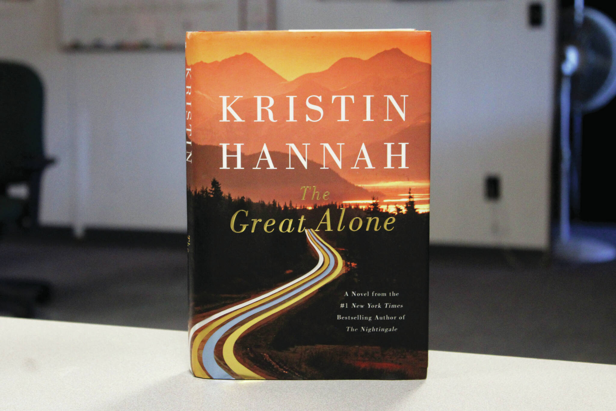 Ashlyn O’Hara/Peninsula Clarion
A copy of “The Great Alone” sits on a desk in the Peninsula Clarion offices on Thursday in Kenai.