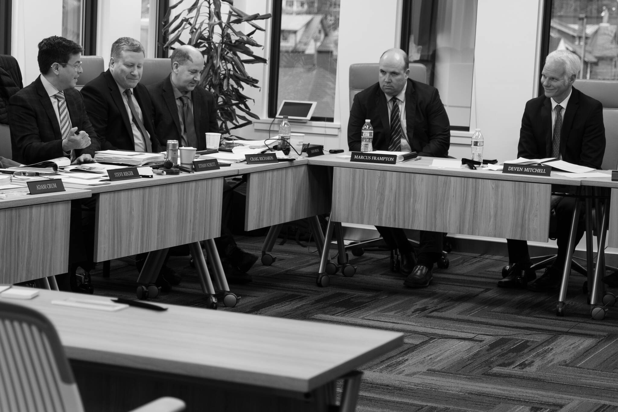 Trustees and staff discuss management and investment of the Alaska Permanent Fund. (Courtesy Alaska Permanent Fund Corporation)