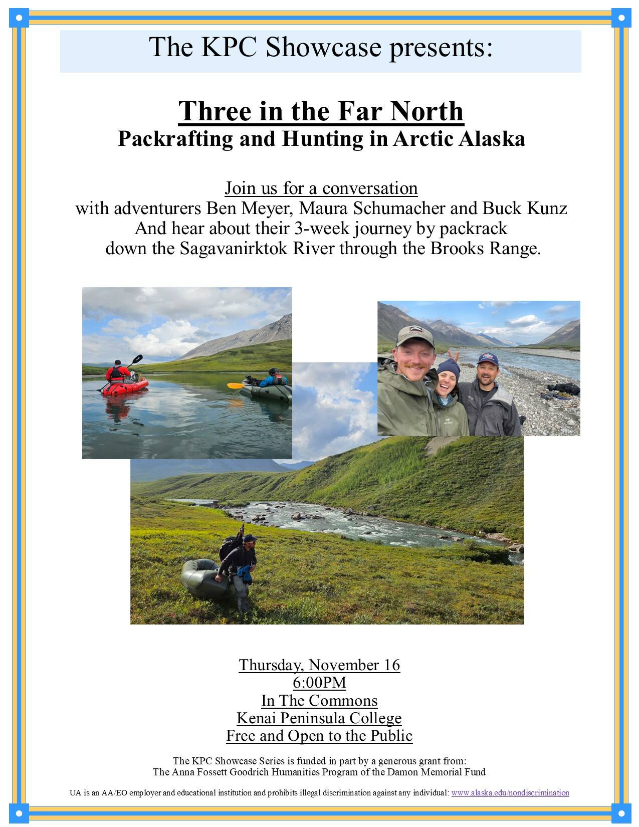 Poster for KPC Showcase “Three in the Far North.” (Photo provided by KPC Showcase)