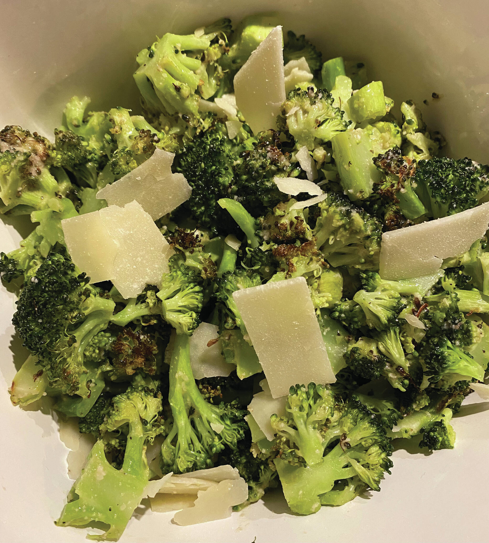 Photo by Tressa Dale/Peninsula Clarion
Roasted Broccoli Caesar Salad provides some much-needed greens and fiber to balance out the rolls and gravy.