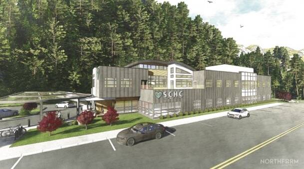 A mock-up of a new community health center to be located on First Avenue in Seward. (Illustration via City of Seward)